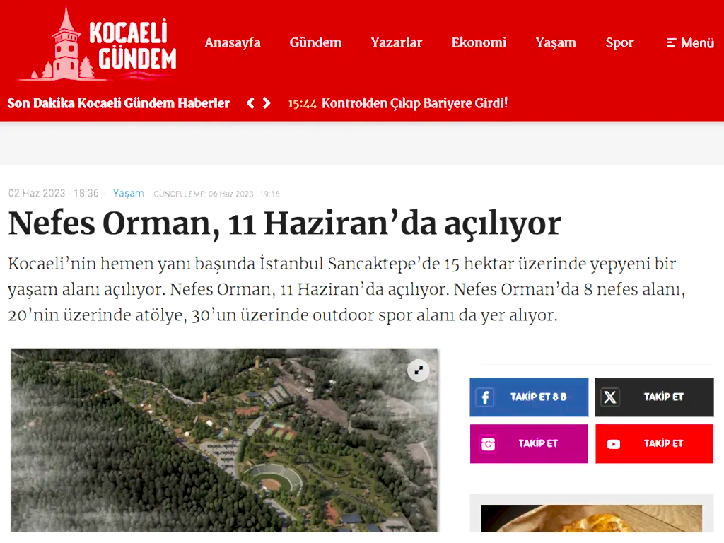 Nefes Orman Açıldı