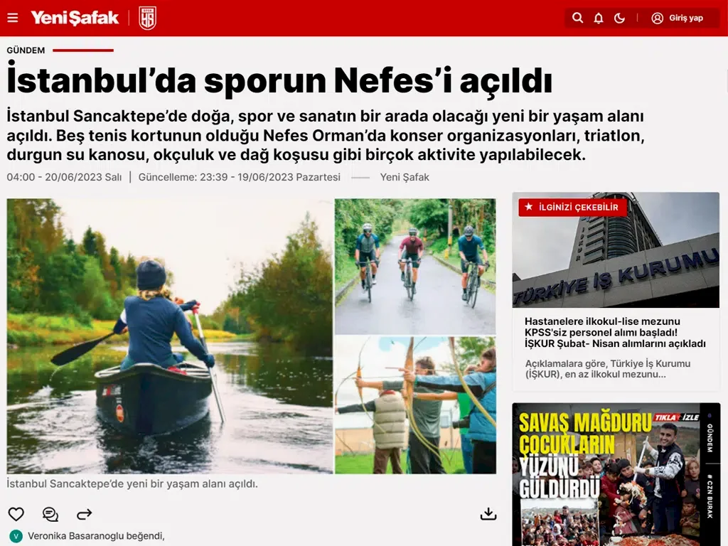 Yeni Şafak Basında Biz