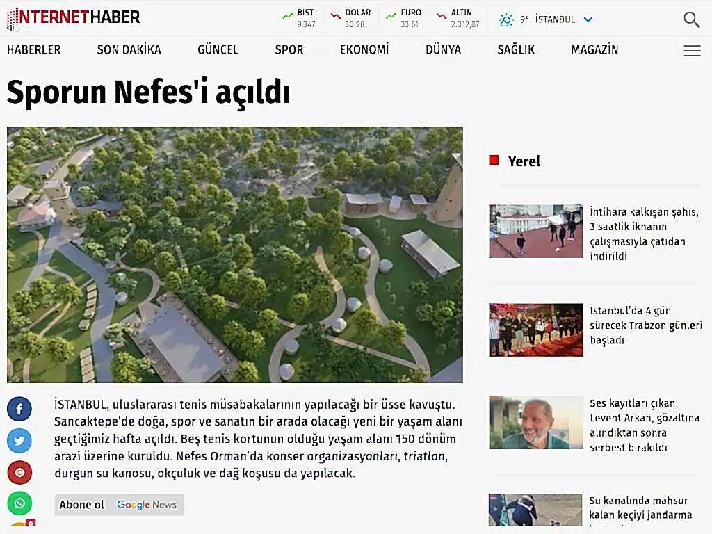 İnternet Haber Nefes Orman